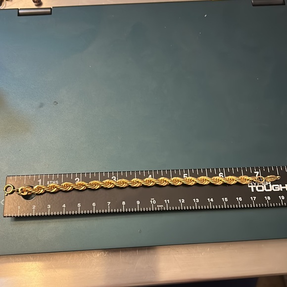 Vintage Napier Gold Tone Rope Bracelet 7.5’ - Picture 5 of 6